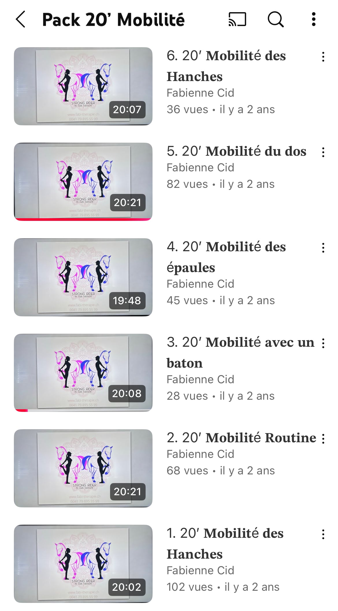 Pack entraînement Mobilité